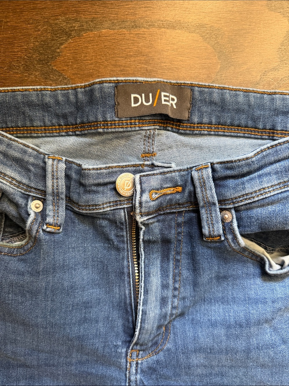 DU/ER Men's Relaxed taper Fit Blue Jeans - Stretch Denim